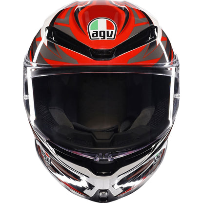 AGV Helmets K6 S Helmet - Reeval - White/Red/Gray_1439186
