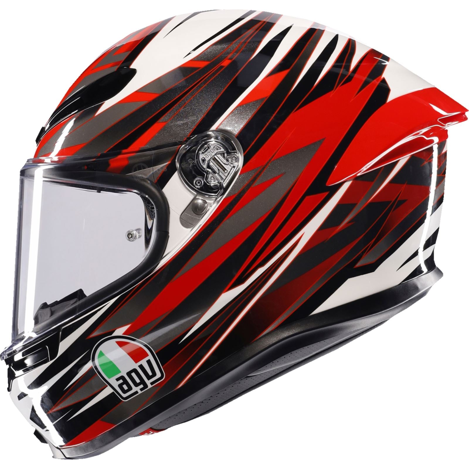 K6 S Helmet - Reeval - White/Red/Gray - 2XL_1439172