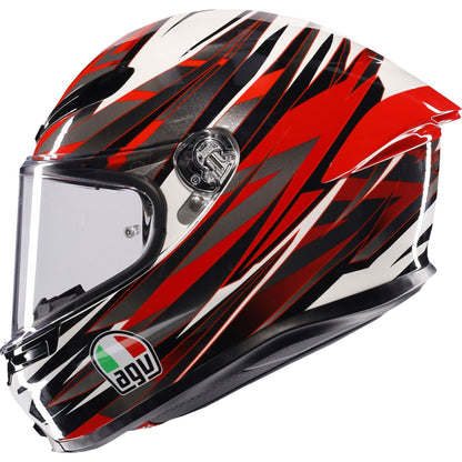 K6 S Helmet - Reeval - White/Red/Gray - 2XL_1439172