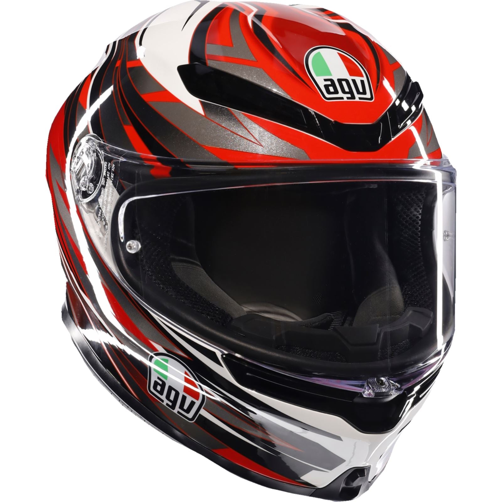 K6 S Helmet - Reeval - White/Red/Gray - 2XL_1439149