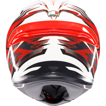 K6 S Helmet - Reeval - White/Red/Gray - 2XL_1439151