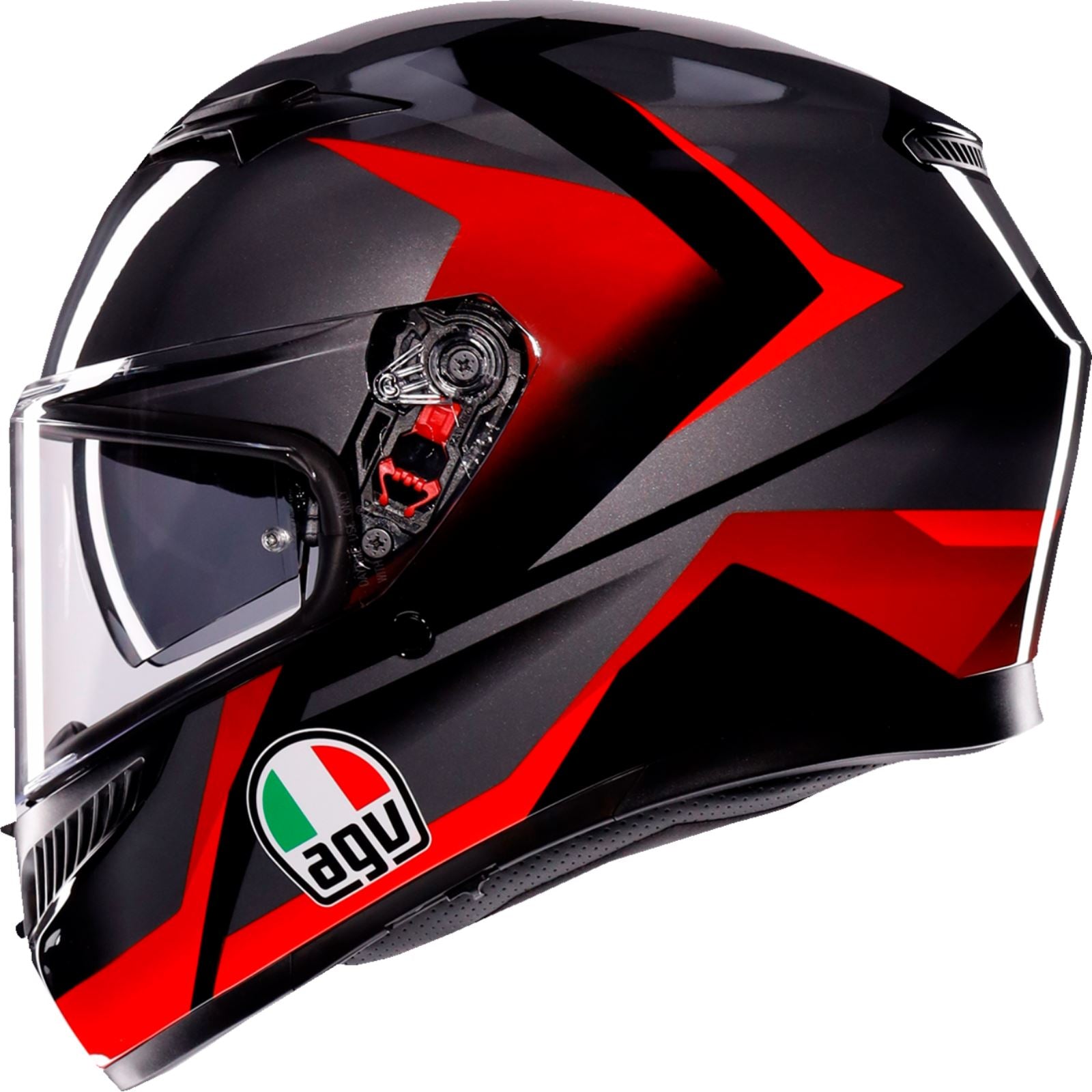 K3 Helmet - Striga - Black/Gray/Red - Small_1439153