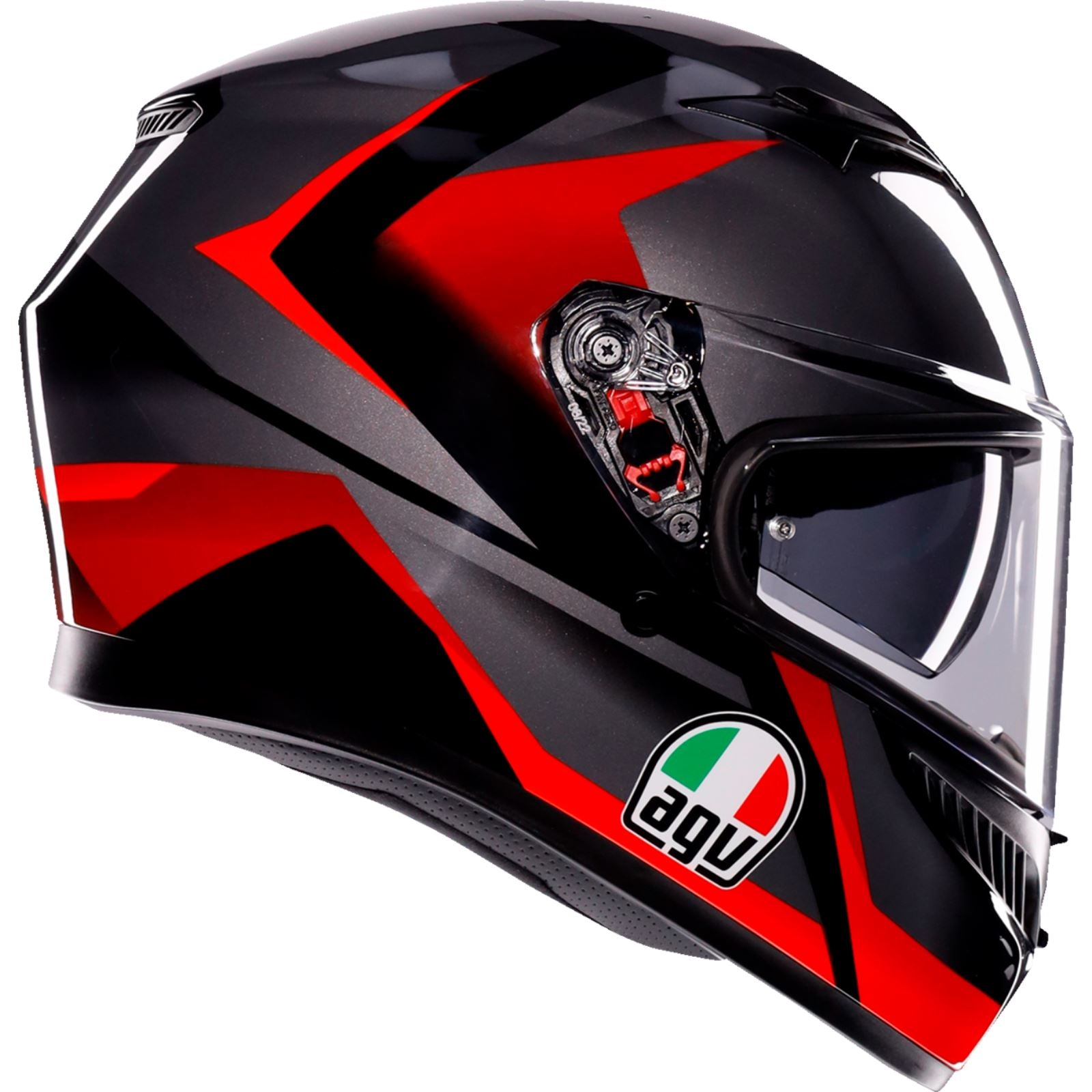 K3 Helmet - Striga - Black/Gray/Red - Small_1439156