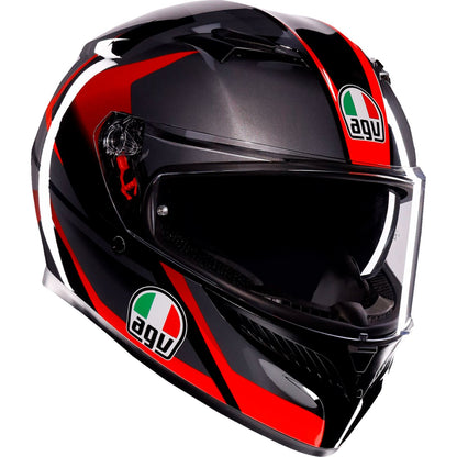 K3 Helmet - Striga - Black/Gray/Red - 2XL_1439229