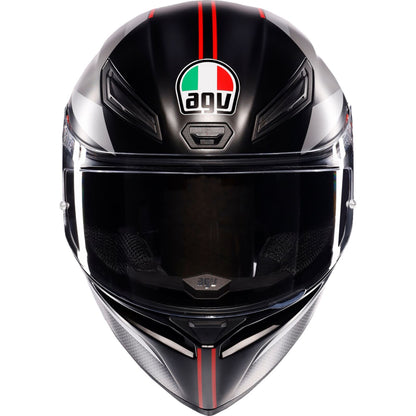 K1 S Helmet - Lap - Matte Black/Gray/Red - 2XL_1439208