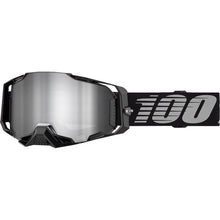 100% Armega Goggles - Black - Silver Mirror 50005-00030_1490224
