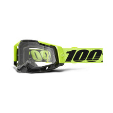 100% Racecraft 2 Goggles - Neon Yellow - Clear Lens 50009-00037_1508758