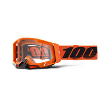 100% Racecraft 2 Goggles - Neon Orange - Clear Lens 50009-00036_1508759