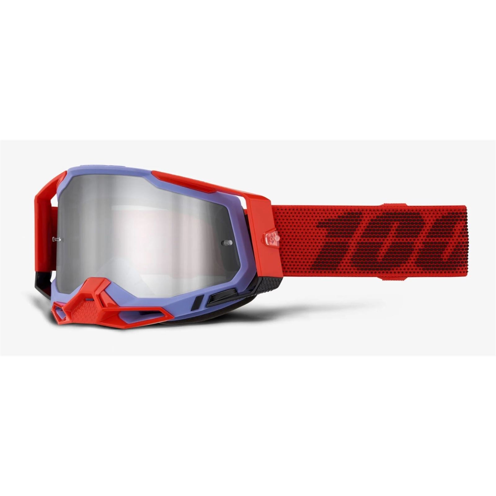 100% Racecraft 2 Goggles - Cleat - Mirror Silver Lens 50010-00027_1508781