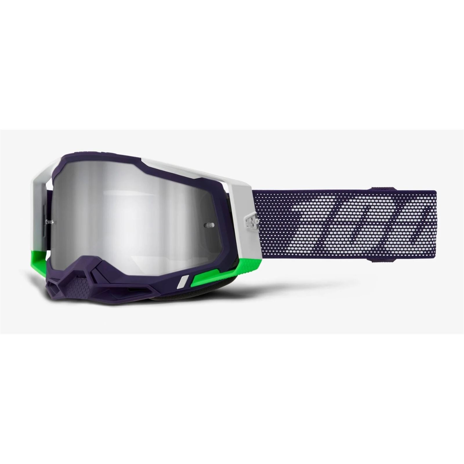 100% Racecraft 2 Goggles - Krakov - Mirror Silver Lens 50010-00029_1508783