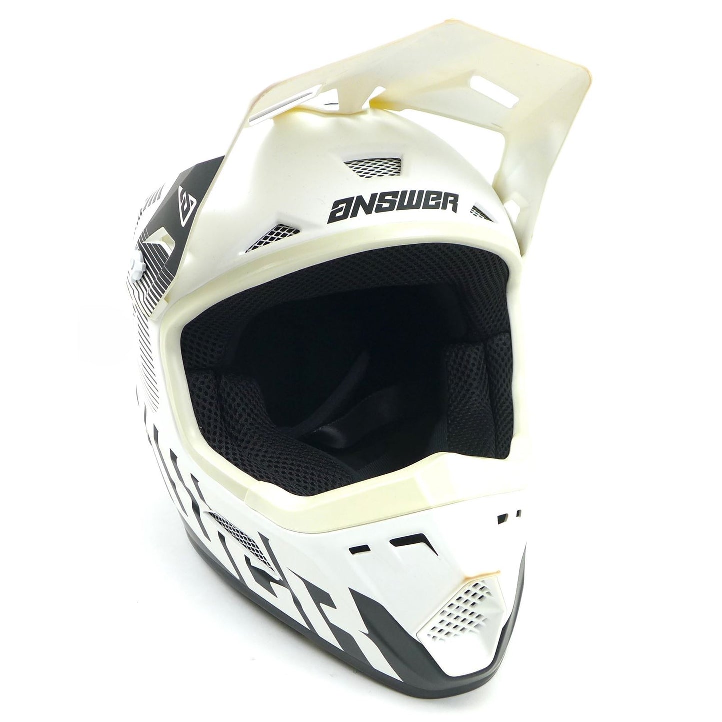 Answer A23 AR1 V2 Bold Helmet - White/Black - Youth Medium OPEN BOX 447755_1440837