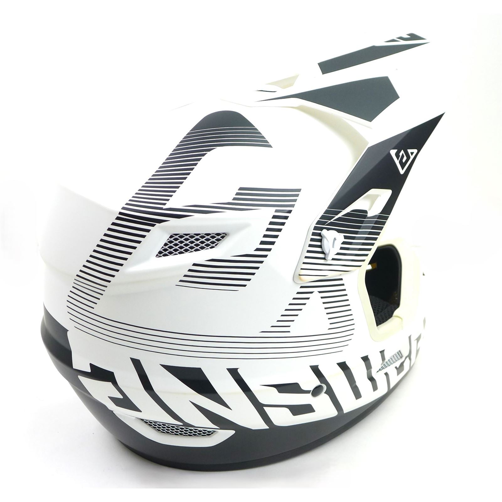 Answer A23 AR1 V2 Bold Helmet - White/Black - Youth Medium OPEN BOX 447755_1440838