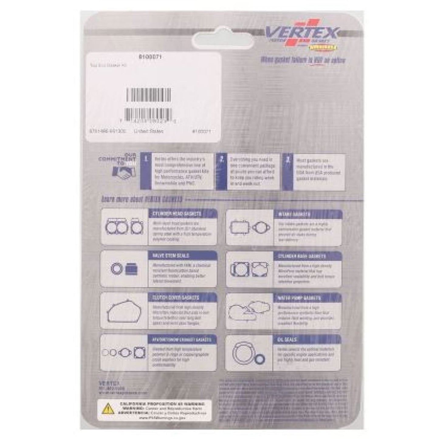 Vertex Top End Gasket Kit [MPN: 8100071]_1863828