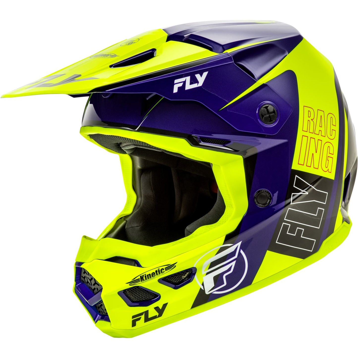Kinetic Rally Helmet - Hi-Vis/Blue/Black - Large_1441360