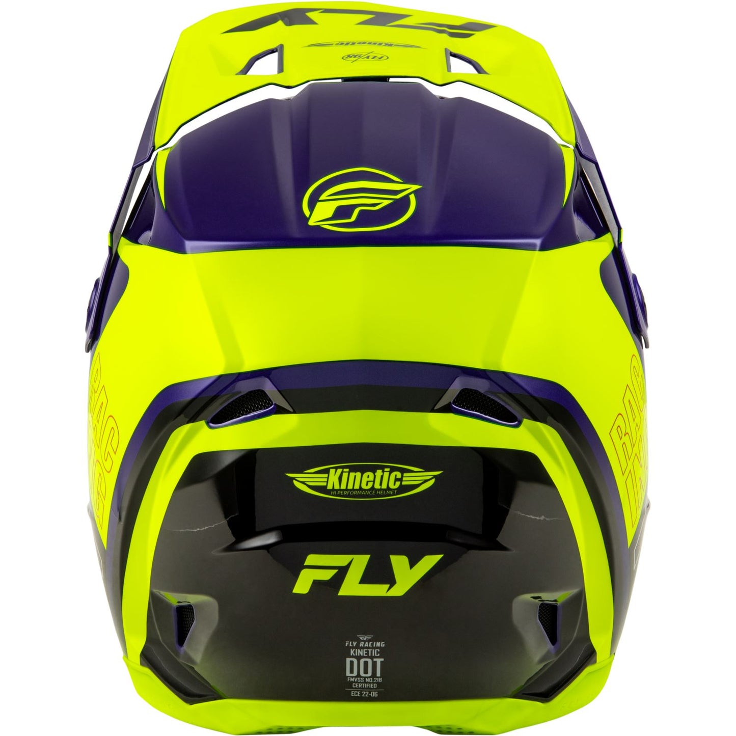 Kinetic Rally Helmet - Hi-Vis/Blue/Black - Large_1441361