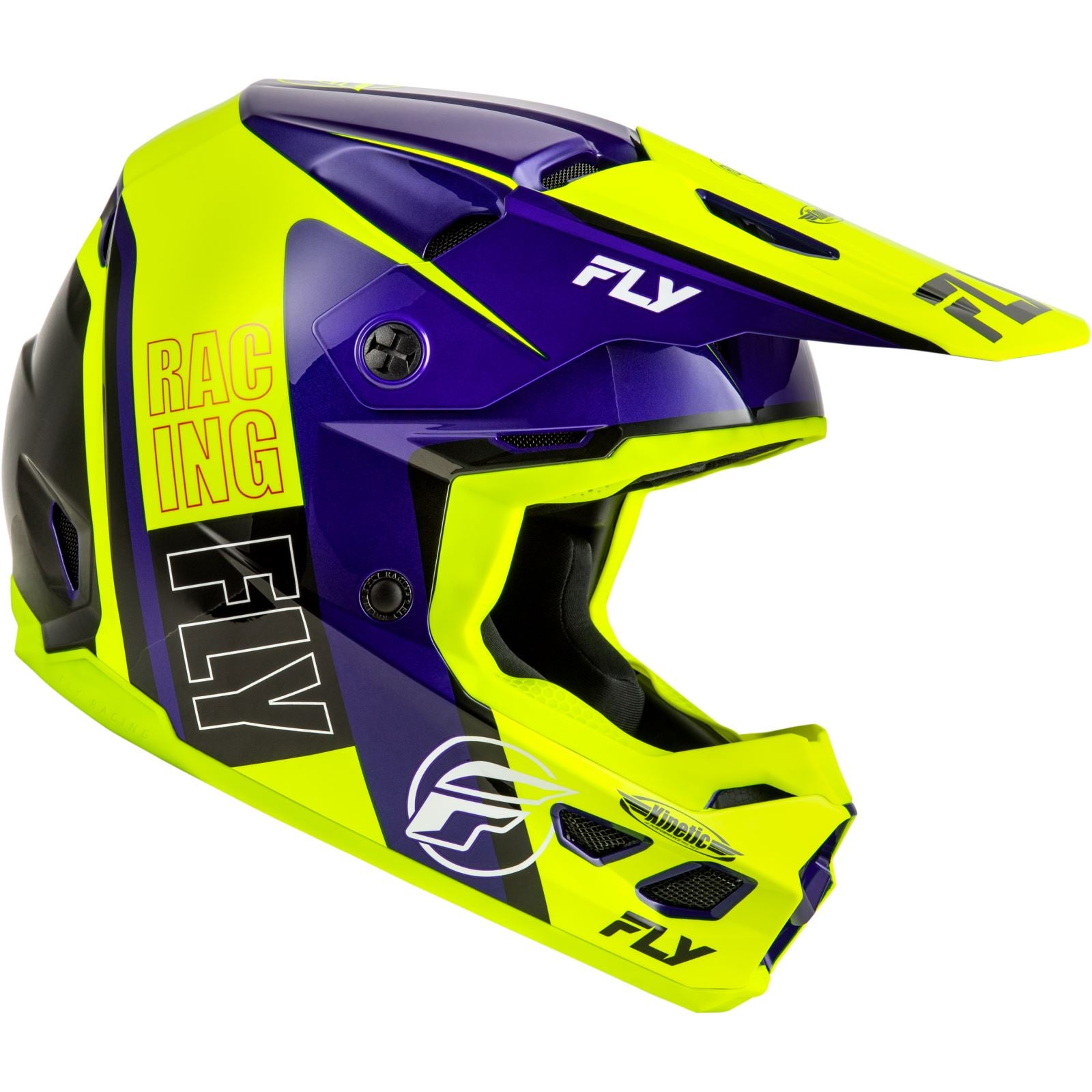 Kinetic Rally Helmet - Hi-Vis/Blue/Black - Large_1441363