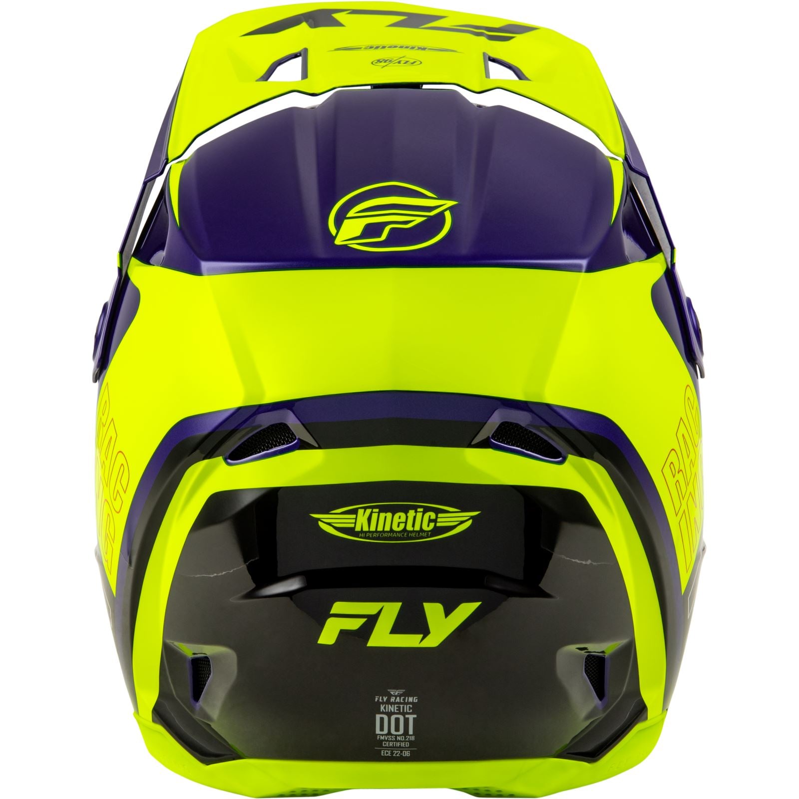 Kinetic Rally Helmet - Hi-Vis/Blue/Black - Medium_1441365