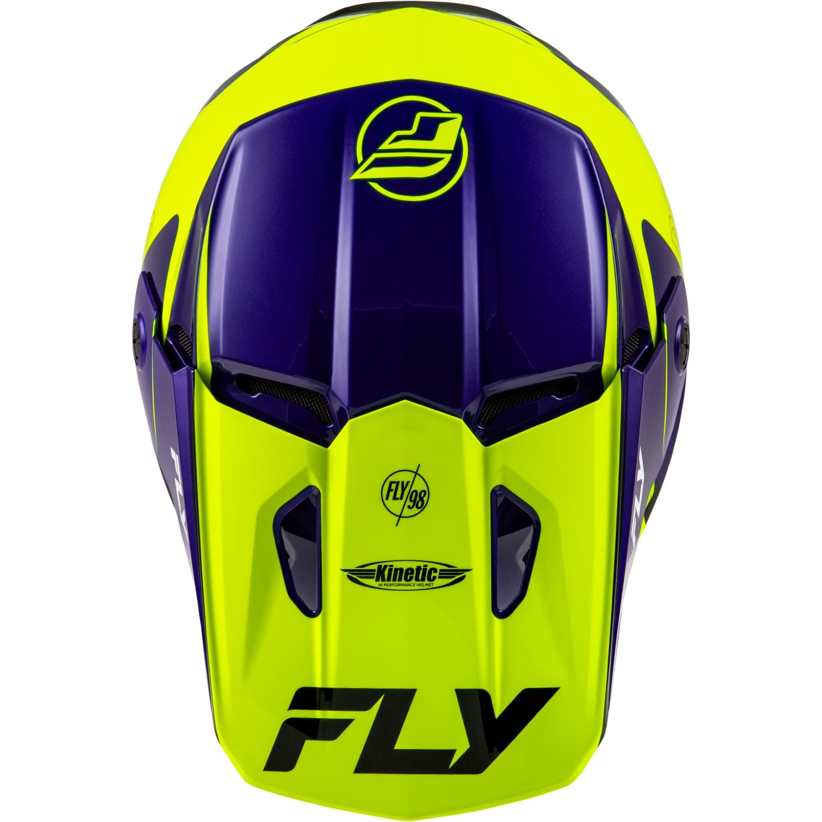 Kinetic Rally Helmet - Hi-Vis/Blue/Black - Medium_1441366