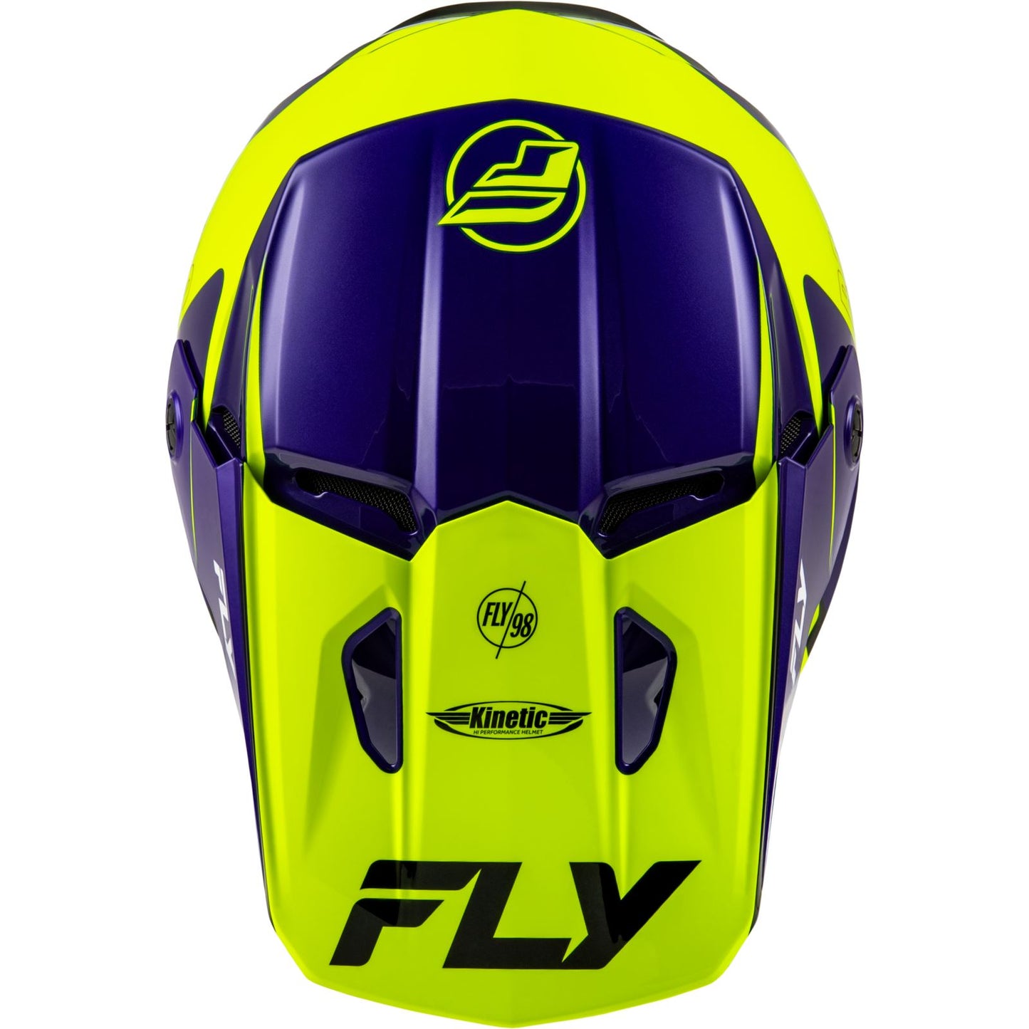 Kinetic Rally Helmet - Hi-Vis/Blue/Black - Small_1441370