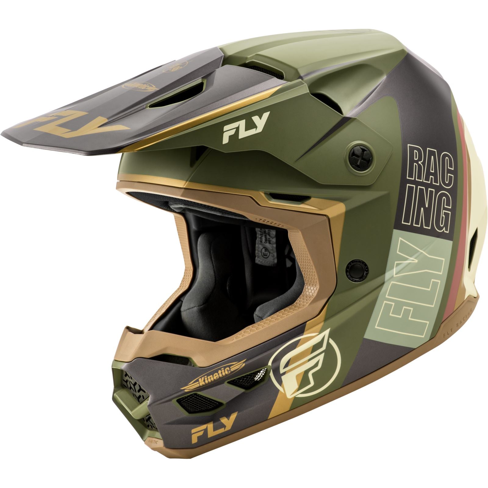 Kinetic Rally Helmet - Matte Moss Grey/Khaki/Off-White - Large_1441430
