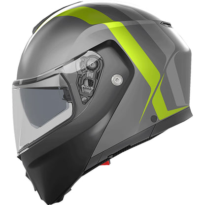 Streetmodular Helmet - Resia - Matte Gray/Black/Yellow Fluo - XL_1441558