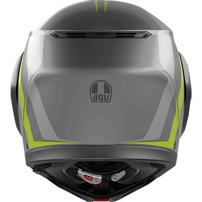 AGV Helmets Streetmodular Helmet - Resia - Matte Gray/Black/Yellow Fluo_1441561
