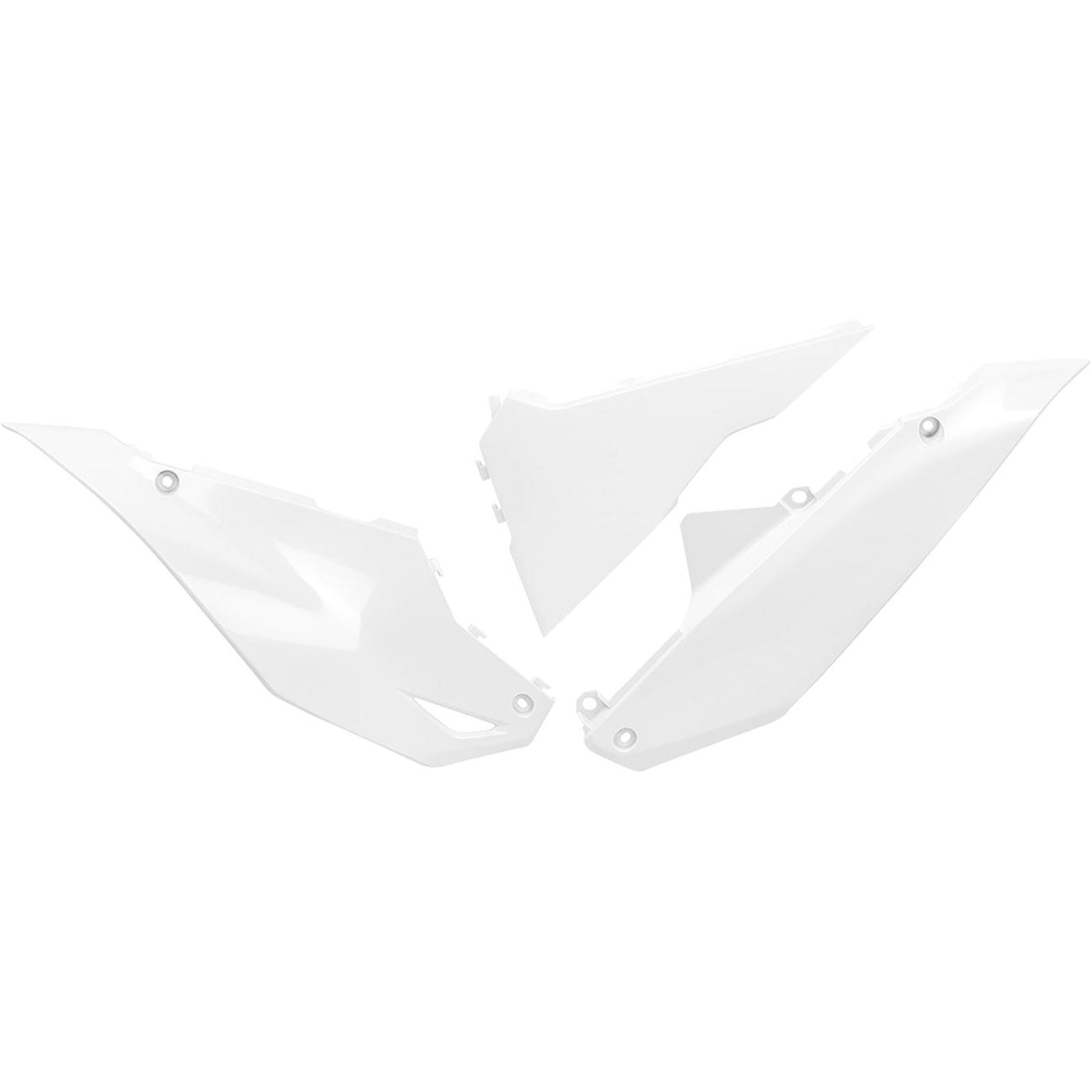 UFO Plastics Side Panels - White for Kawasaki [MPN: KA04762#047]_1707008