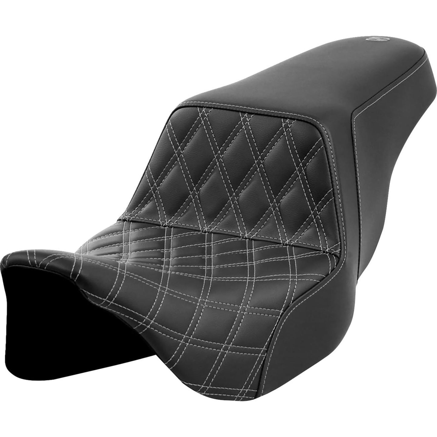 Saddlemen Step-Up Seat - Front Lattice Stitch - Dark Gray Stitch A808-07B-172GRE_1485788