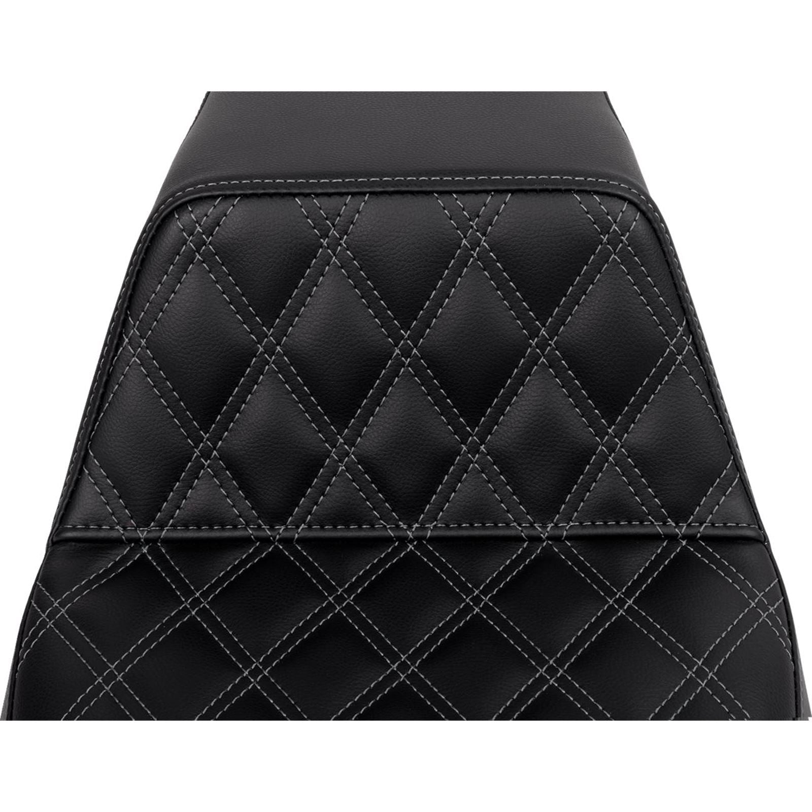 Saddlemen Step-Up Seat - Front Lattice Stitch - Dark Gray Stitch A808-07B-172GRE_1485786