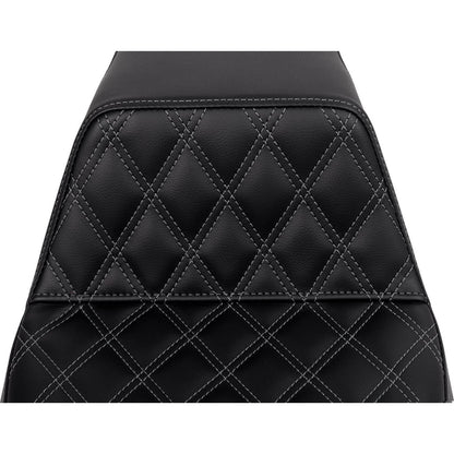 Saddlemen Step-Up Seat - Front Lattice Stitch - Dark Gray Stitch A808-07B-172GRE_1485786