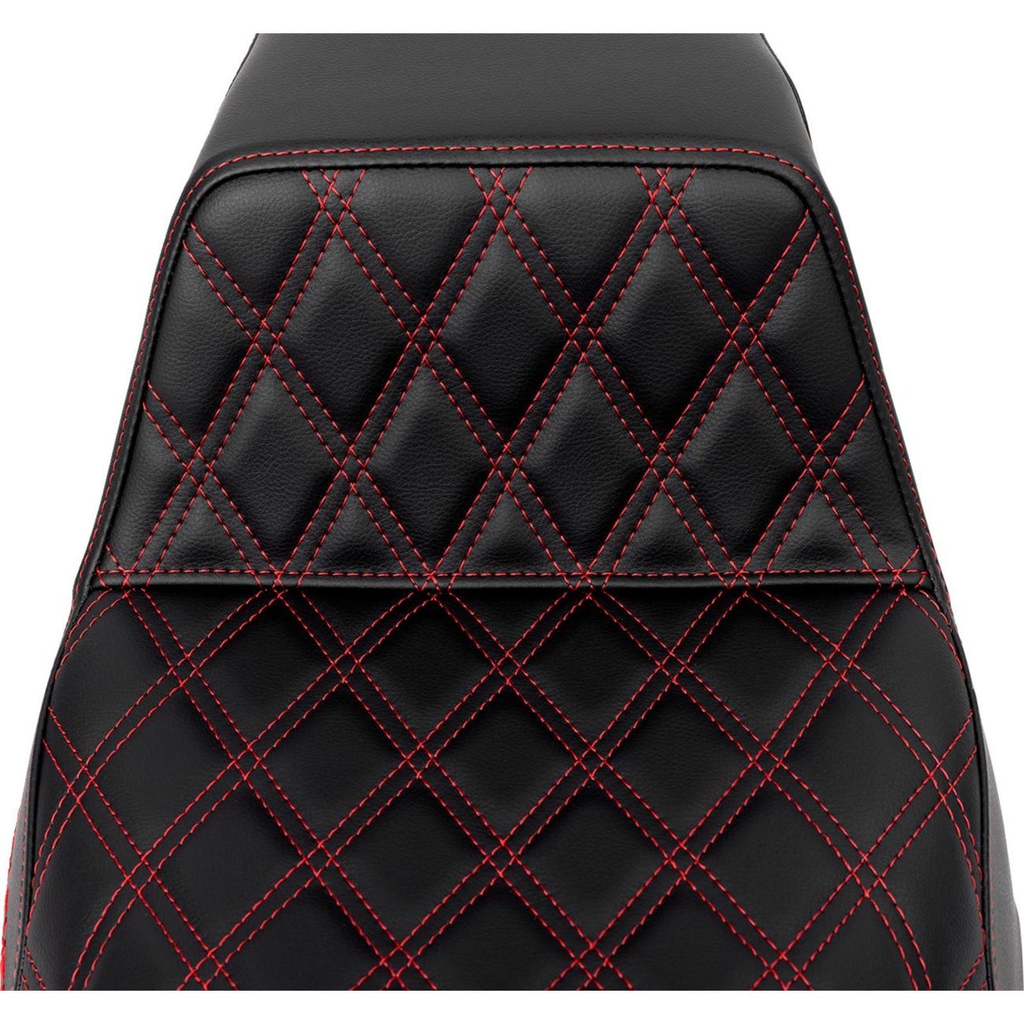Saddlemen Step-Up Seat - Front Lattice Stitch - Red Stitch A808-07B-172RED_1485780