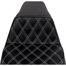 Saddlemen Step-Up Seat - Front Lattice Stitch - White Stitch A808-07B-172WHI_1485753