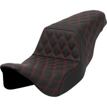 Saddlemen Step-Up Seat - Lattice Stitch - Red Stitch - FLH/FLT '08-'23 A808-07B-175RED_1441593