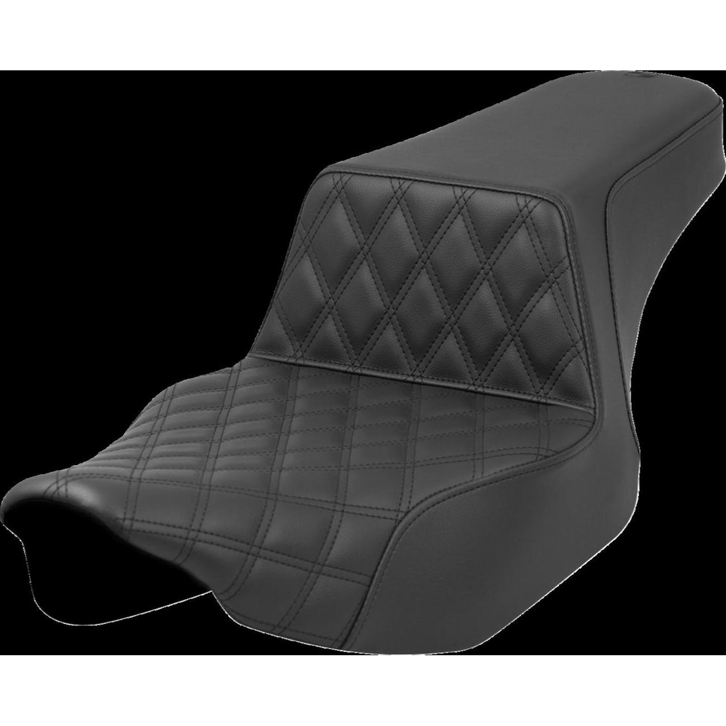 Saddlemen Step-Up Seat - Front Lattice Stitch - Black - Extended Reach 823-07E-172_1452711