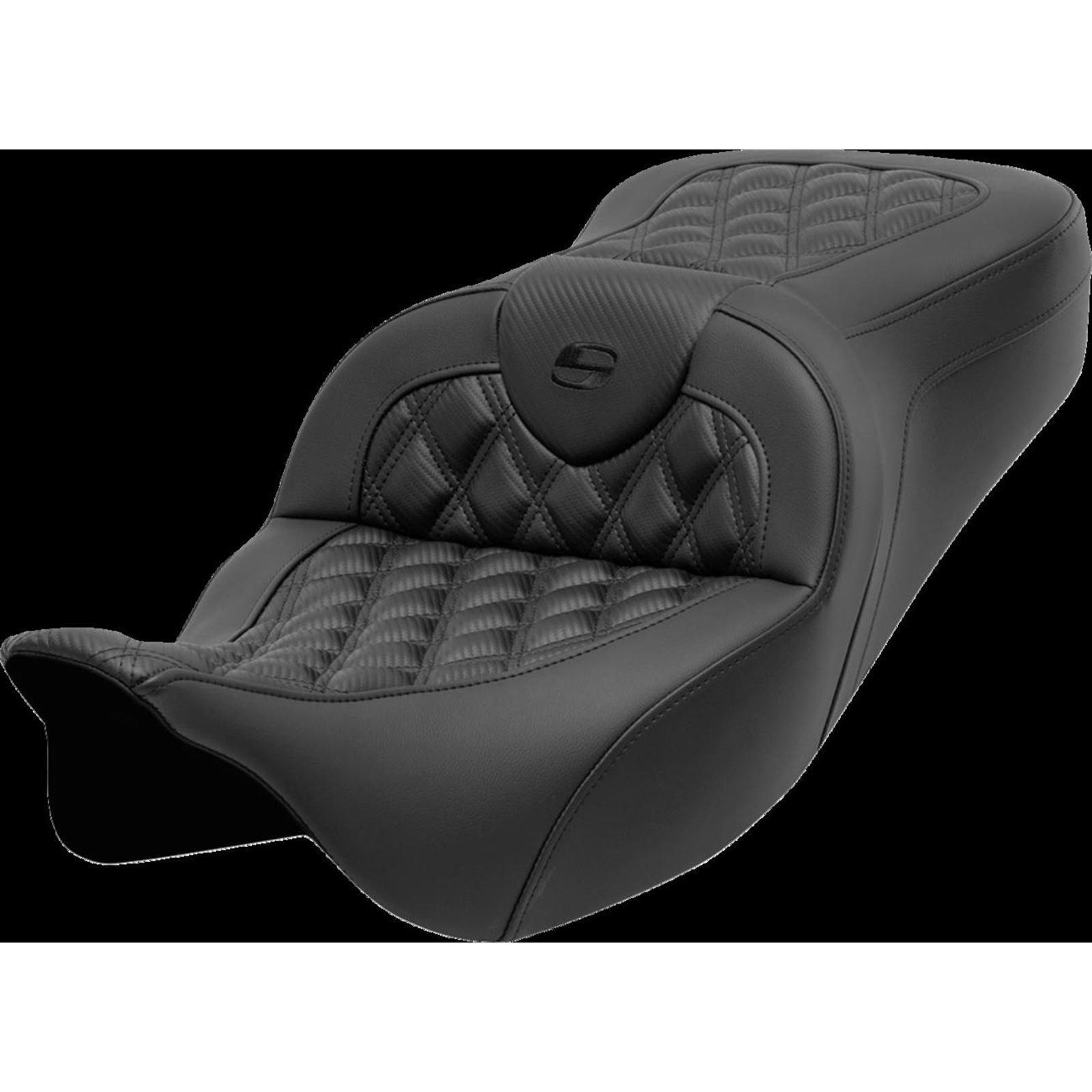 Saddlemen Roadsofa™ Seat - without Backrest - Lattice Stitch - Carbon Fiber 808-07CF-182_1452720