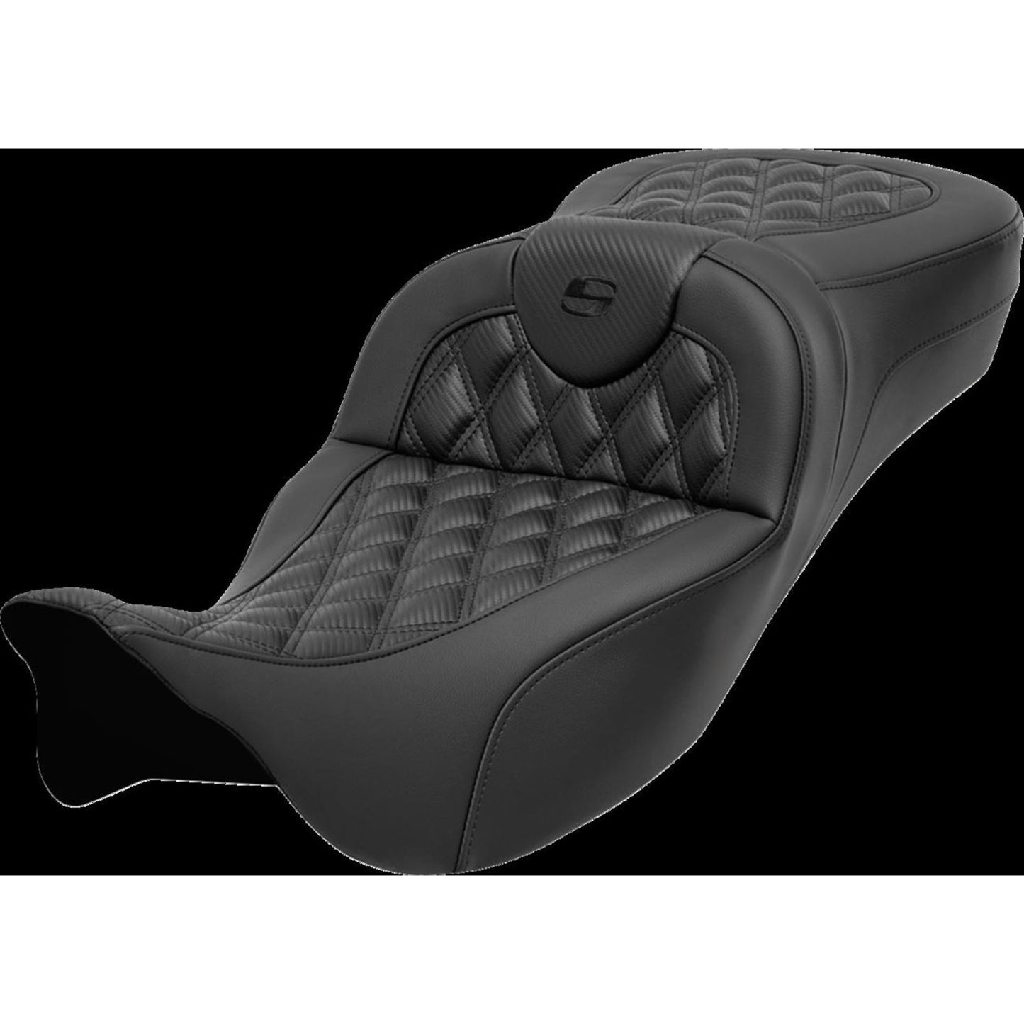 Saddlemen Roadsofa™ Seat - without Backrest - Lattice Stitch - Carbon Fiber 808-07CF-184_1452723