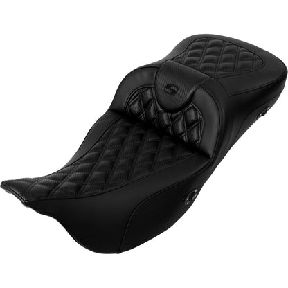 Saddlemen Roadsofa™ Extended Reach Seat - without Backrest Lattice Stitch 808-07CF-184HCT_1487717