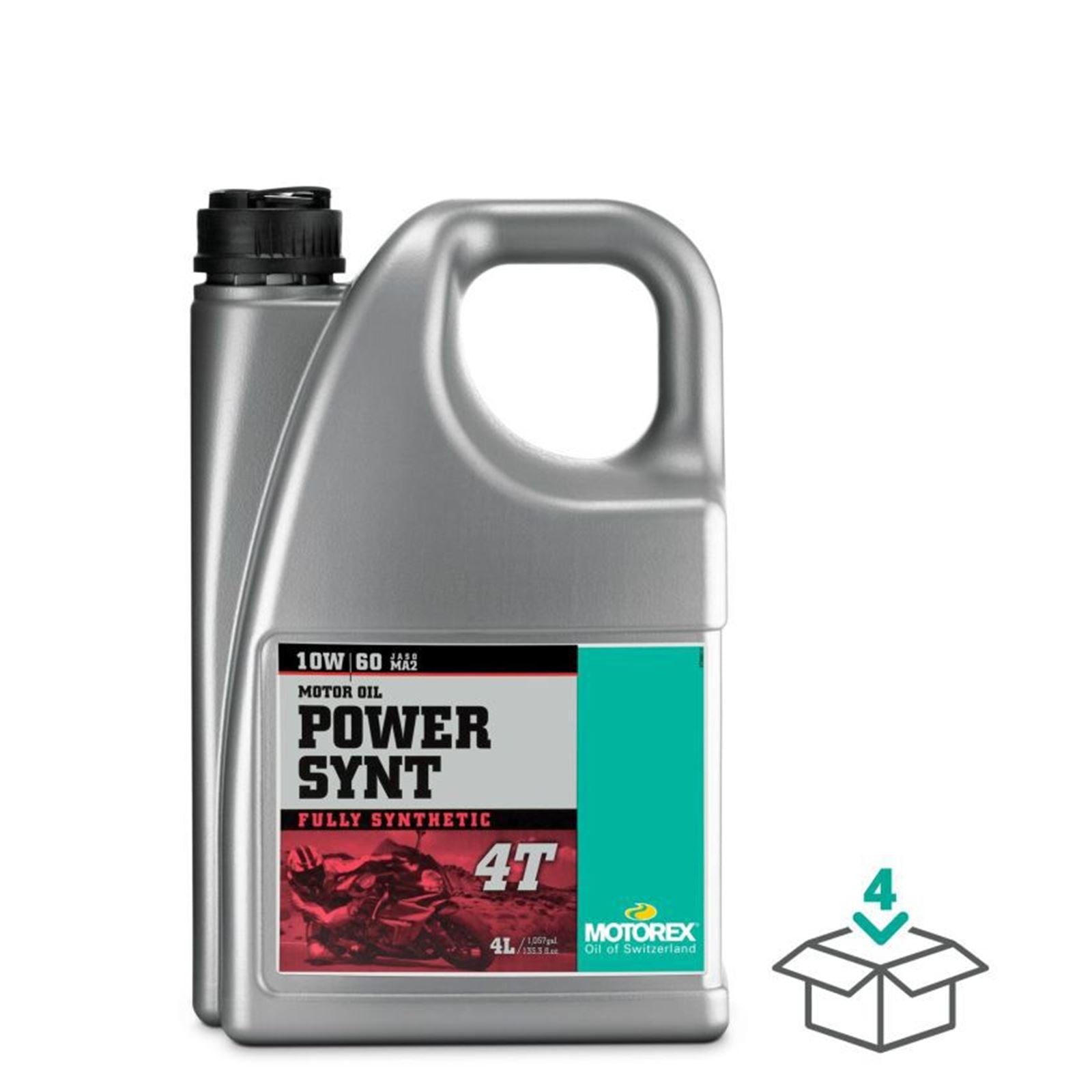 Motorex Power Synthetic 4T 10W60 JASO MA2, 4 Liter [MPN: 306210]_1442700