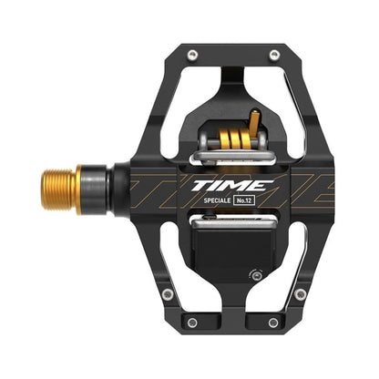 TIME Sport Speciale 12 Large B1 Pedals Spindle: Titanium 9/16'' Black/Gold [MPN: 00.6718.029.001]_1442192