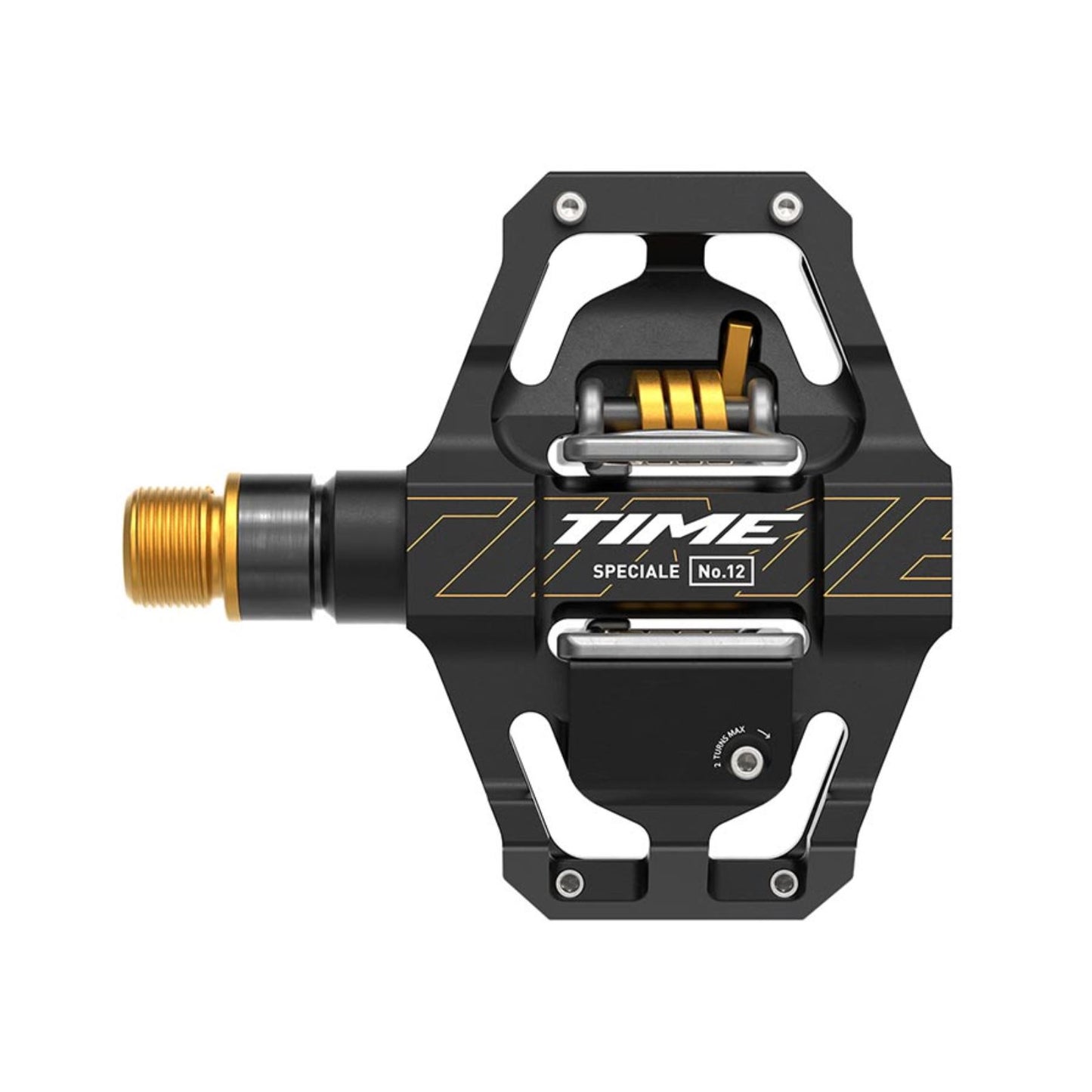 TIME Sport Speciale 12 Small B1 Pedals Spindle: Titanium 9/16'' Black/Gold [MPN: 00.6718.030.001]_1442194