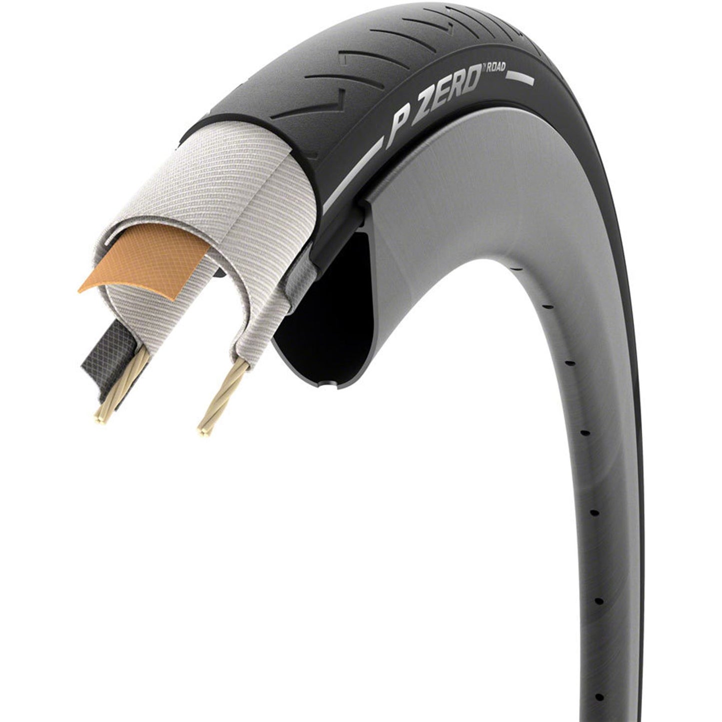 Pirelli - Bicycle P Zero Road Tire - 700 x 32 - Clincher - Folding - Black 4221300_1471176