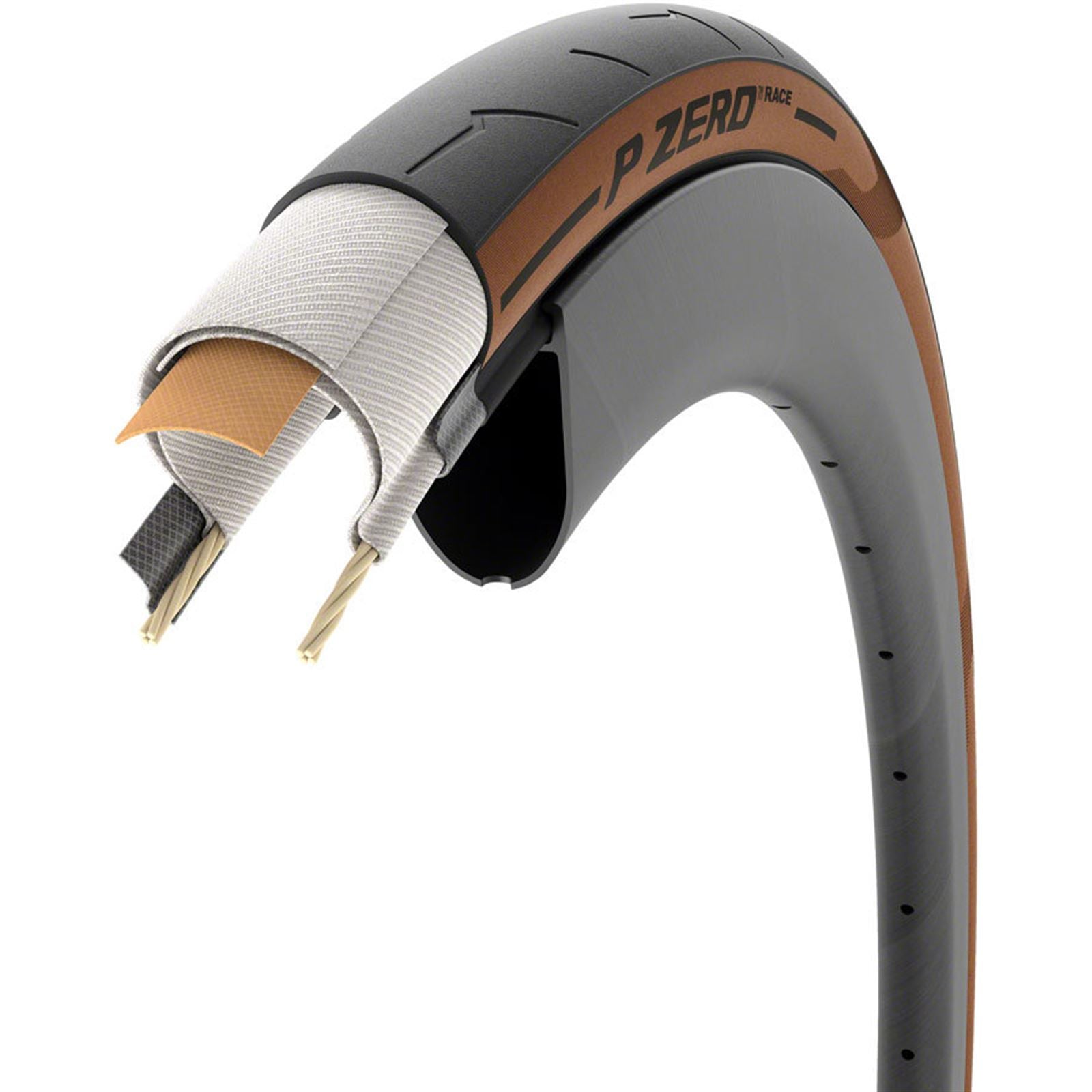 Pirelli - Bicycle P Zero Race Tire - 700 x 30 - Clincher - Folding - Classic Tan 4361800_1471164