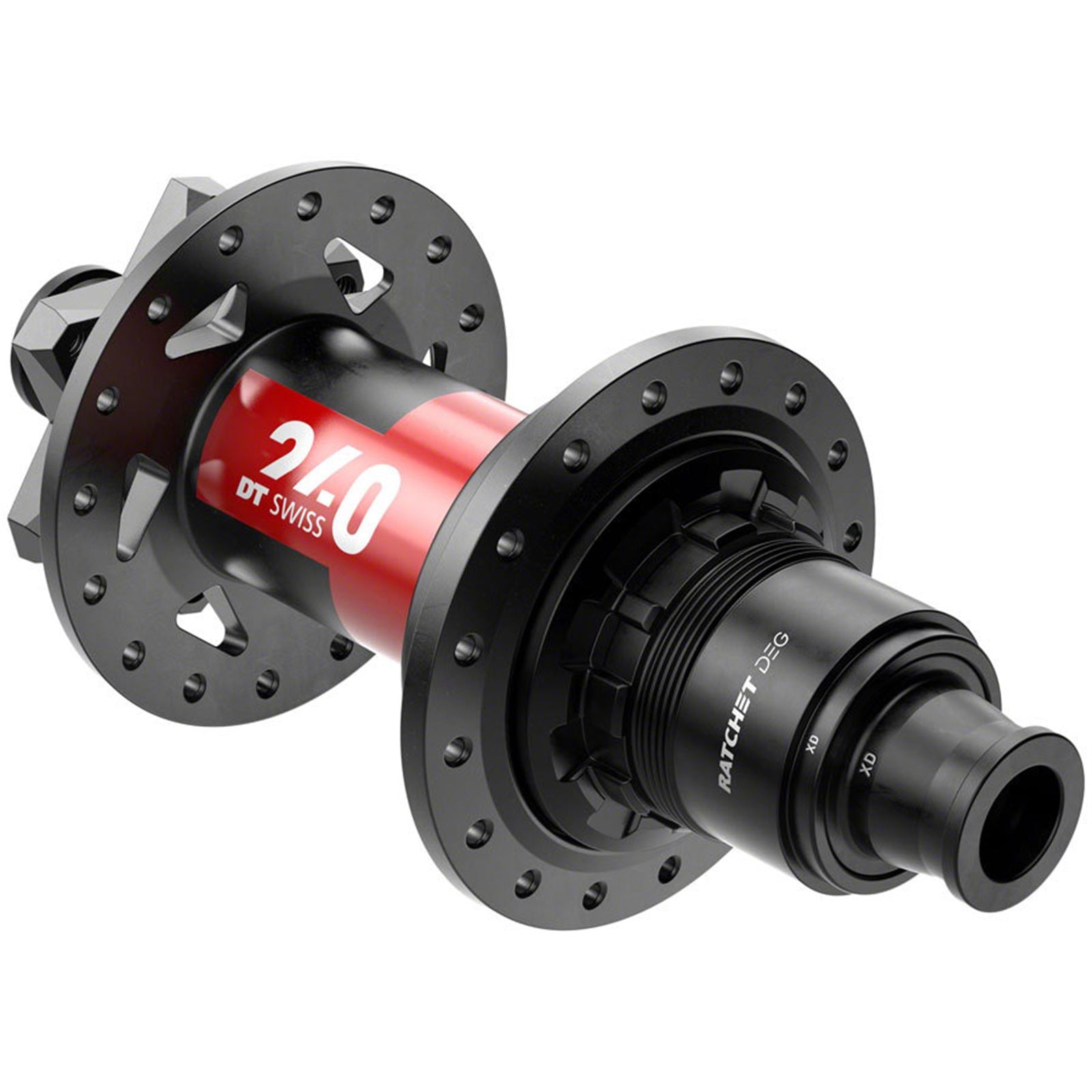 DT Swiss 240 DEG Rear Hub 12 x 148mm, 6-Bolt, XD, Black/Red, 32H, 90pt [MPN: H240TDDRR32SA9756S]_1925098