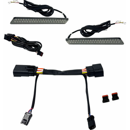 Custom Dynamics LED Latch Lights - Saddlebag - Smoke Lens CD-LATCH-23-S_1470169