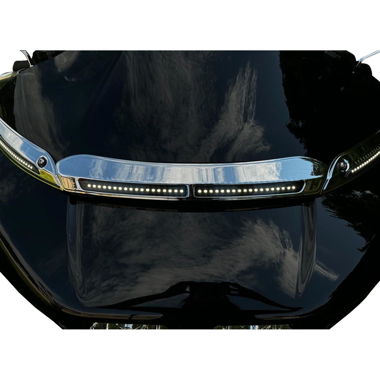 Custom Dynamics LED Windshield Trim - Chrome CD-RG-CV-W-C_1482256