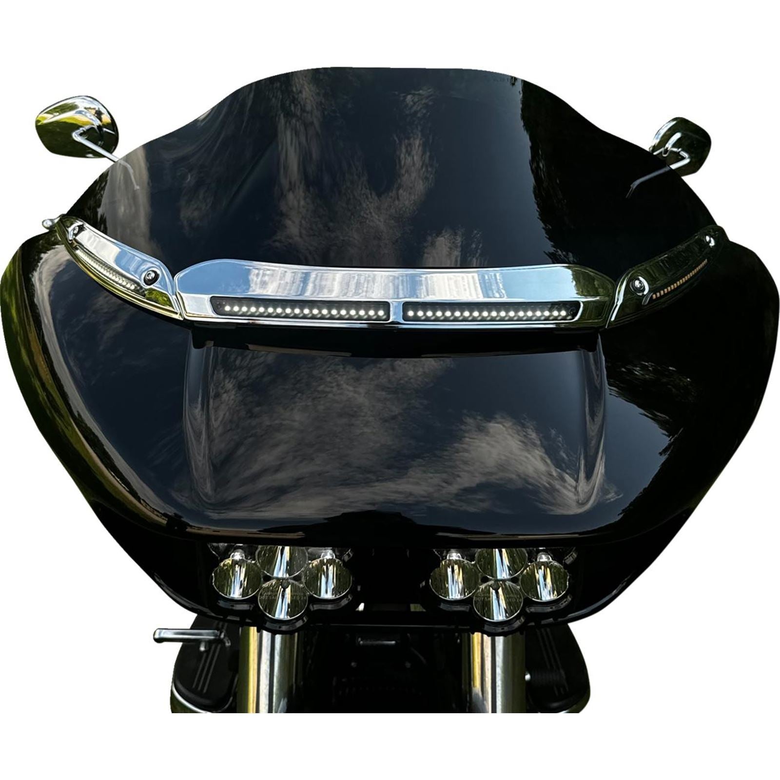 Custom Dynamics LED Windshield Trim - Chrome CD-RG-CV-W-C_1482258