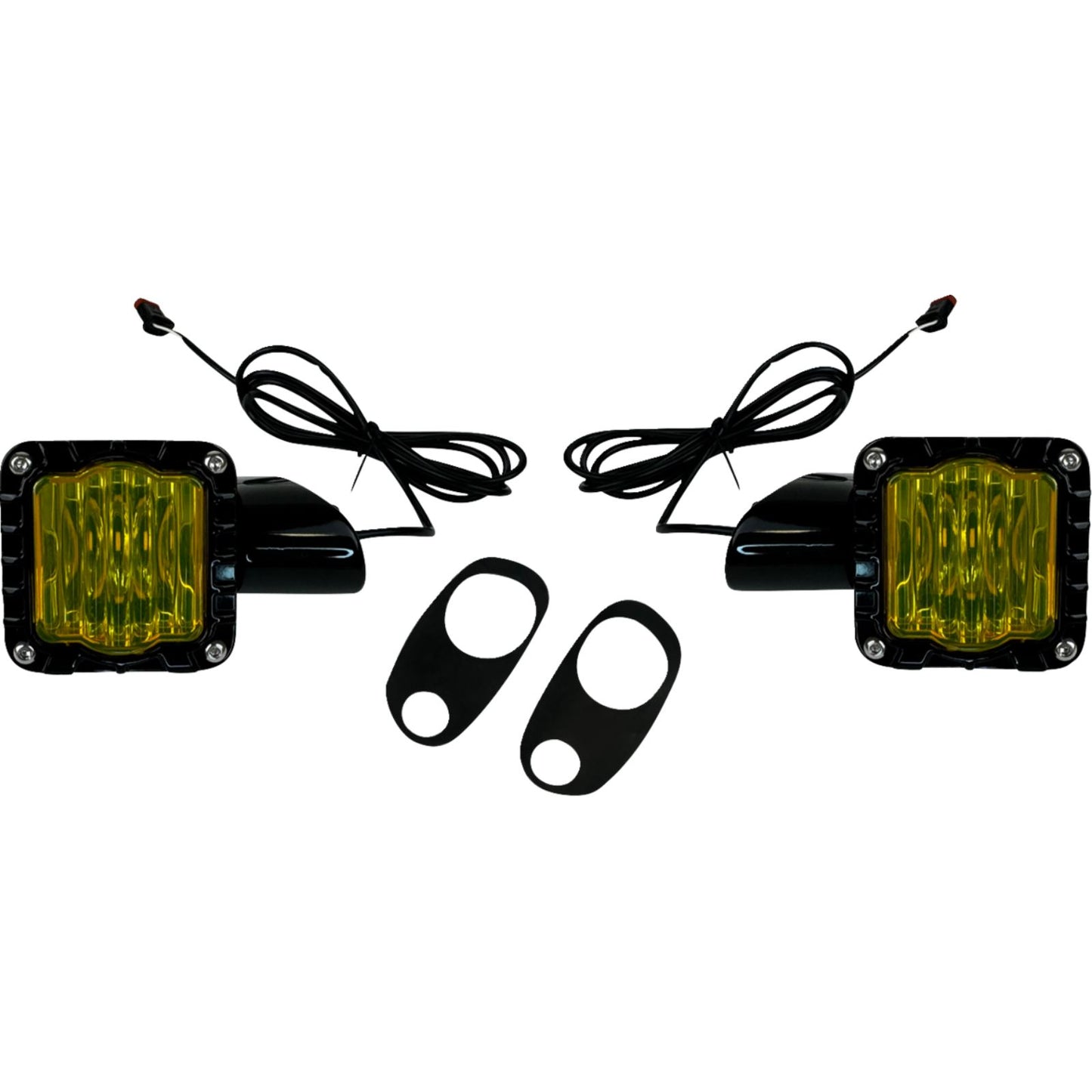 Custom Dynamics LED Turn Signals - Black - Yellow Lens - Road Glide SD-RG-FT-YB_1470092