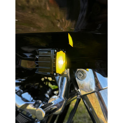 Custom Dynamics LED Turn Signals - Black - Yellow Lens - Road Glide SD-RG-FT-YB_1477108