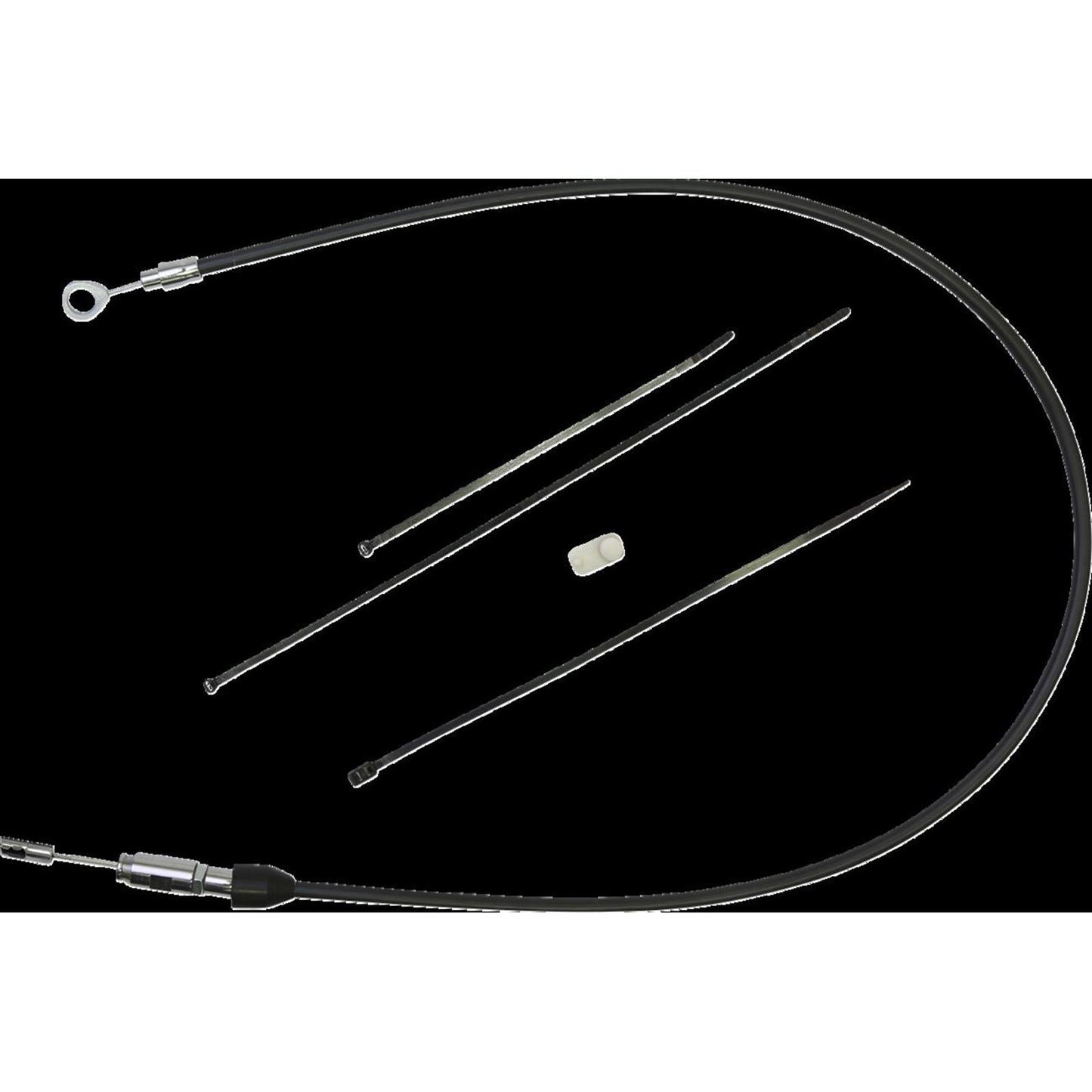 Drag Specialties Clutch Cable - Upper - 32" - Black/Chrome 0652-3059_1473384