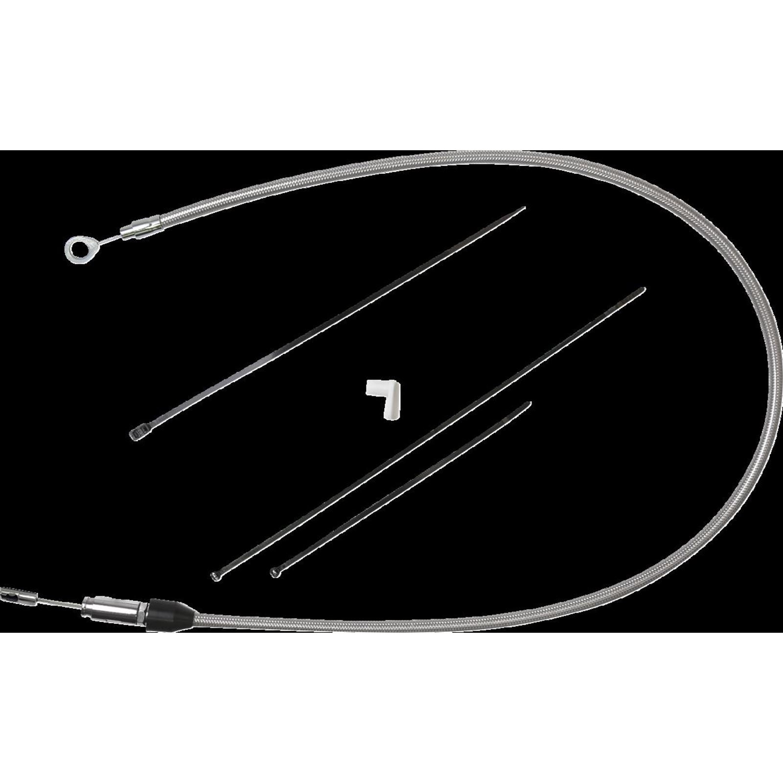 Drag Specialties Clutch Cable - Upper - 35" - Stainless Steel 0652-3064_1473378